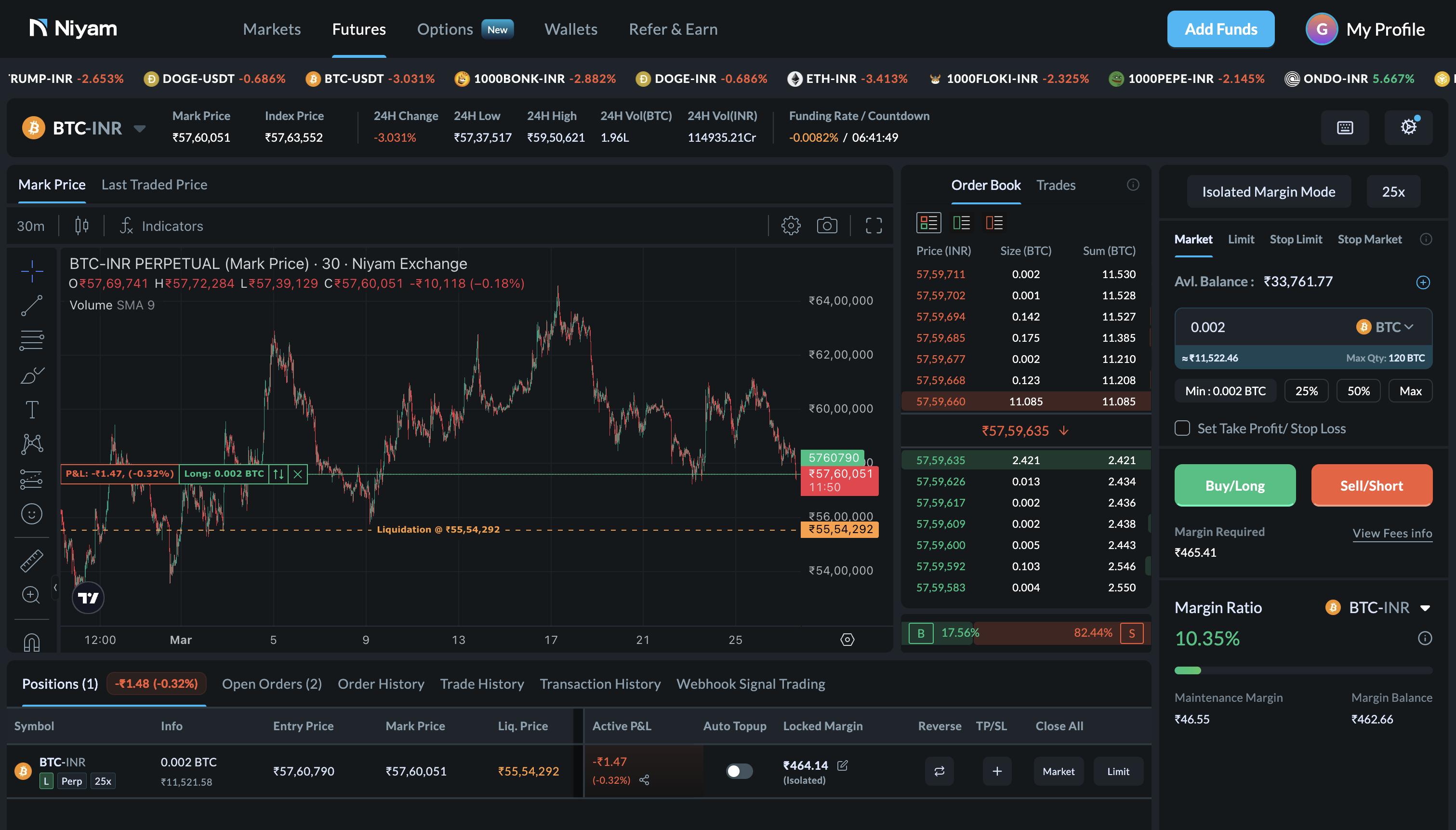 Niyam Trading Platform Screenshot